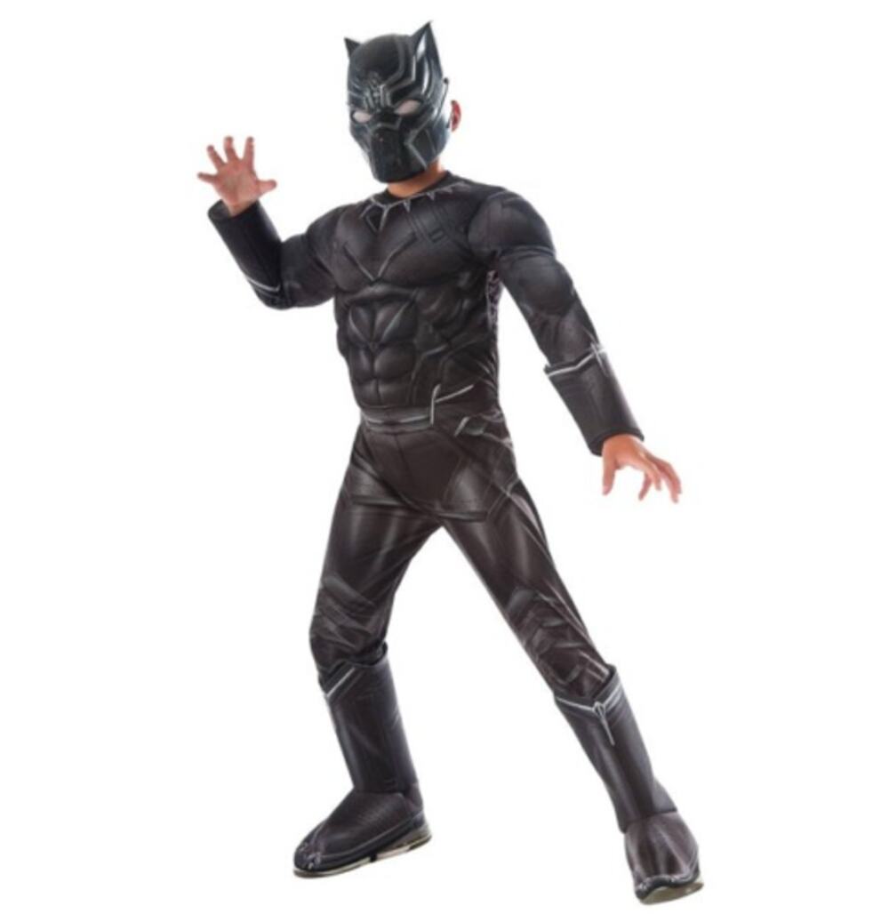 Marvel Black Panther Child Costume Boys Costume L 12-14 Avengers Halloween Mask